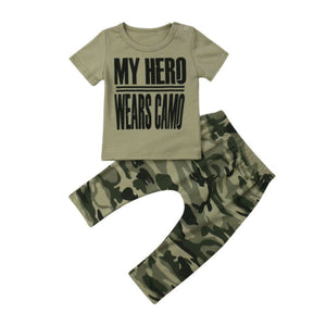 My Hero Wears Camo Set