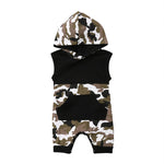 Rambo Camouflage Hooded Romper