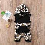 Rambo Camouflage Hooded Romper