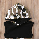 Rambo Camouflage Hooded Romper