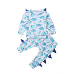 Dinosaur Printed Set with Fringe