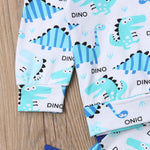 Dinosaur Printed Set with Fringe