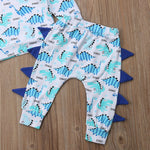 Dinosaur Printed Set with Fringe