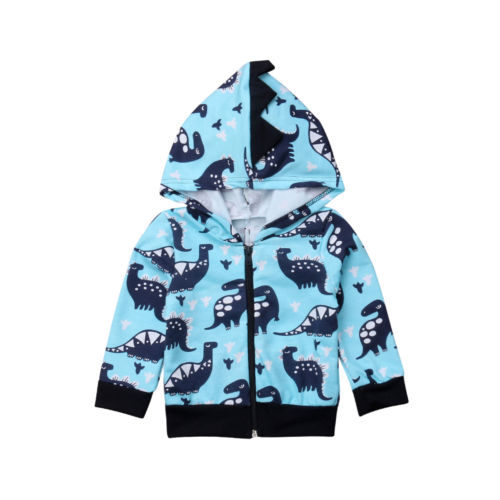 Dinosaur Zip Jacket with Hoodie