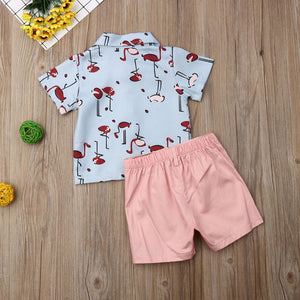 Red Flamingo Outfit Set