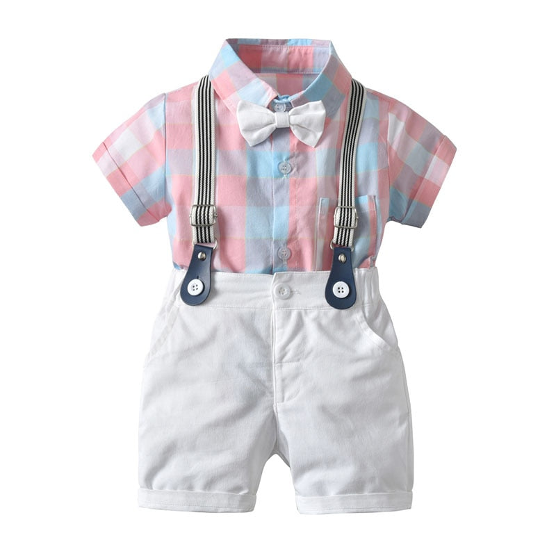 Gentleman Romper with Suspender