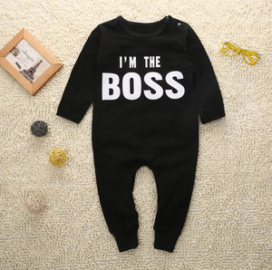 I'm The Boss Long Sleeve Romper