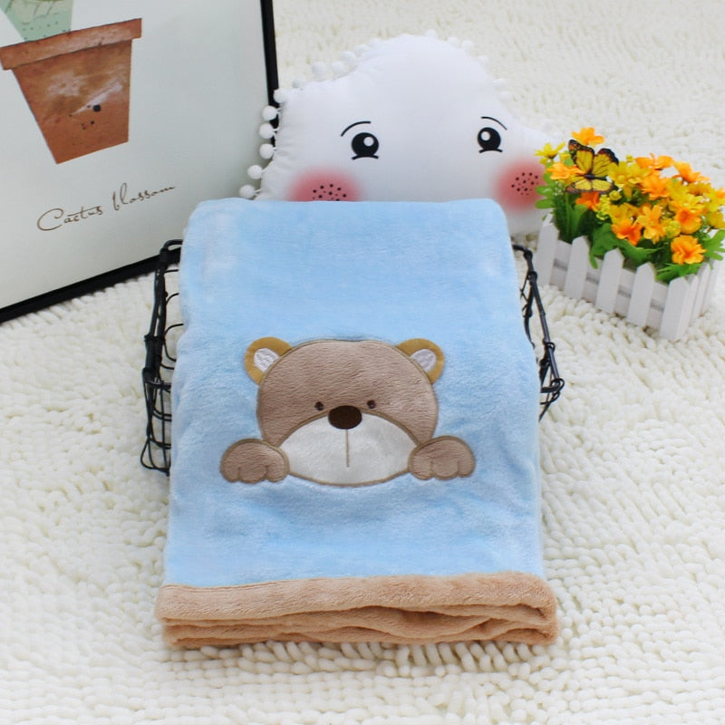 Coral Fleece Blanket Animal Collection