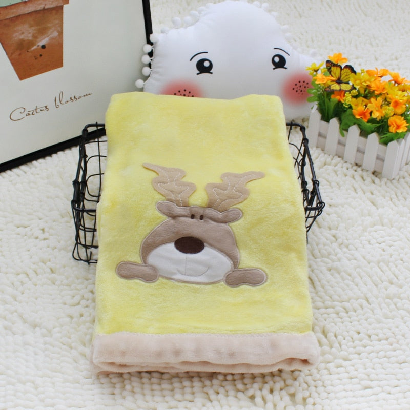 Coral Fleece Blanket Animal Collection