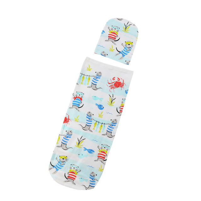 2 Piece Set Baby Boy's Swaddle (Spring & Autumn)