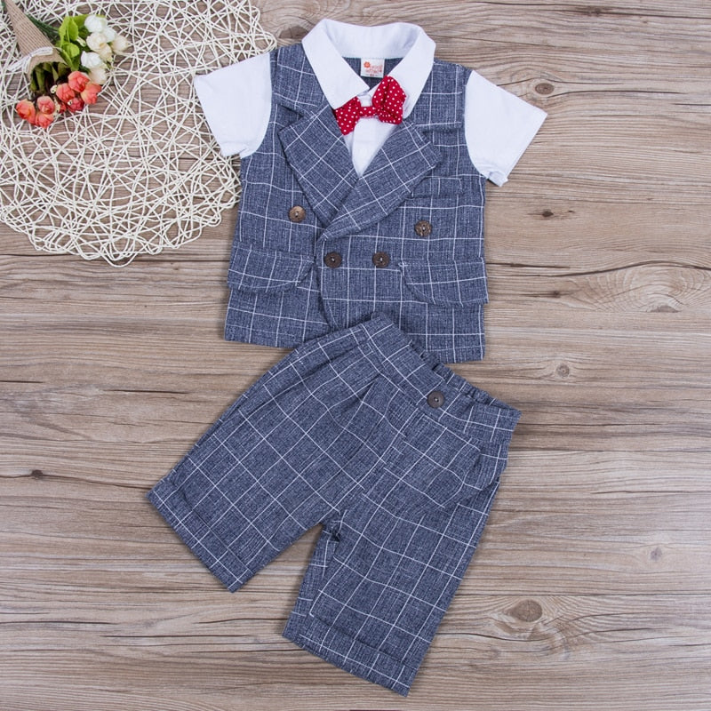 Party Suit with Bow Tie Set