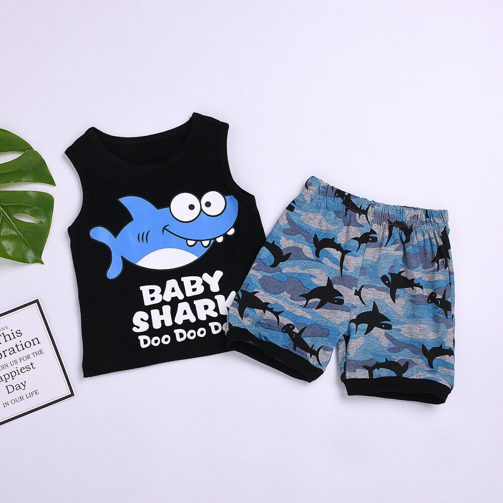 Baby Shark Sleeveless Set