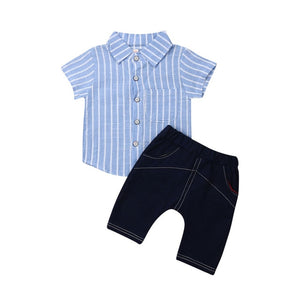 Little Man's Outfit Set with Bow